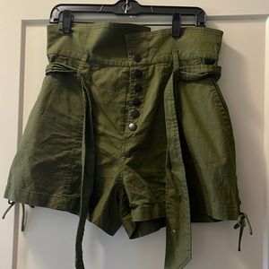 Marisa Webb paper bag green shorts